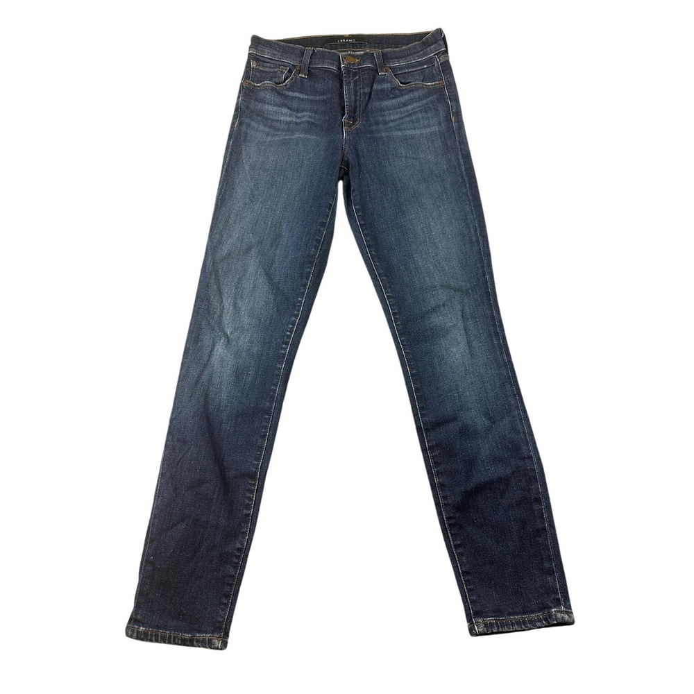 J Brand Capri Sublime Jeans Women 27 Blue Dark Wash Skinny USA Made Streetwear